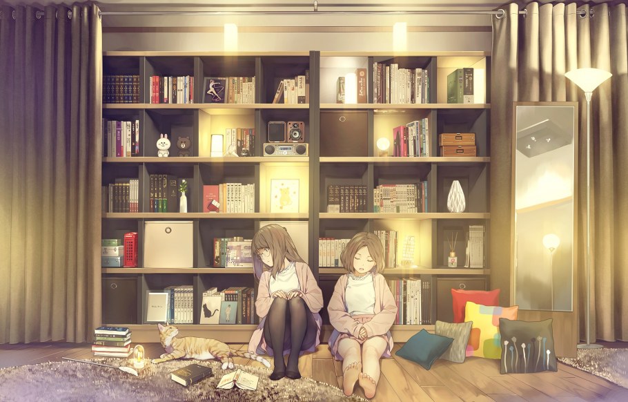 Комната с полками арт