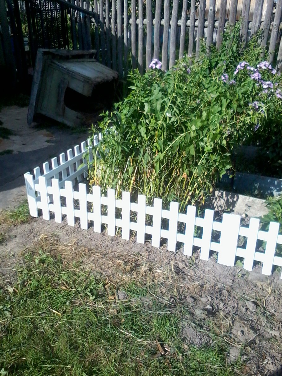 Забор для палисадника из рейки