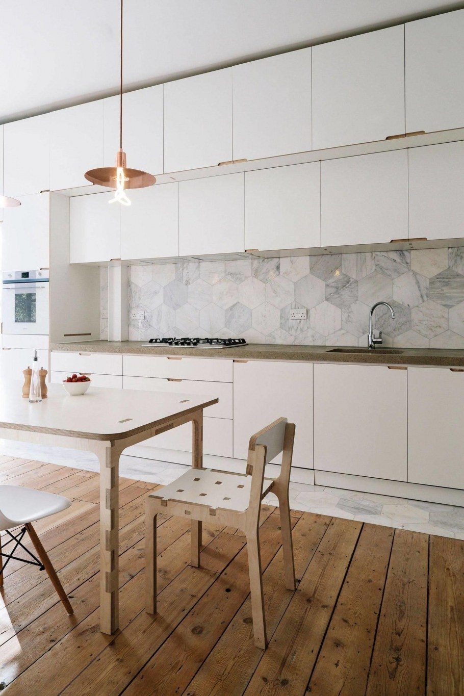 Плитка под белую кухню