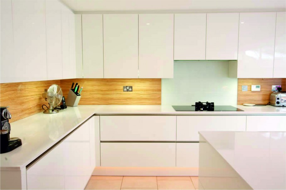 Кухонный фартук из ламината