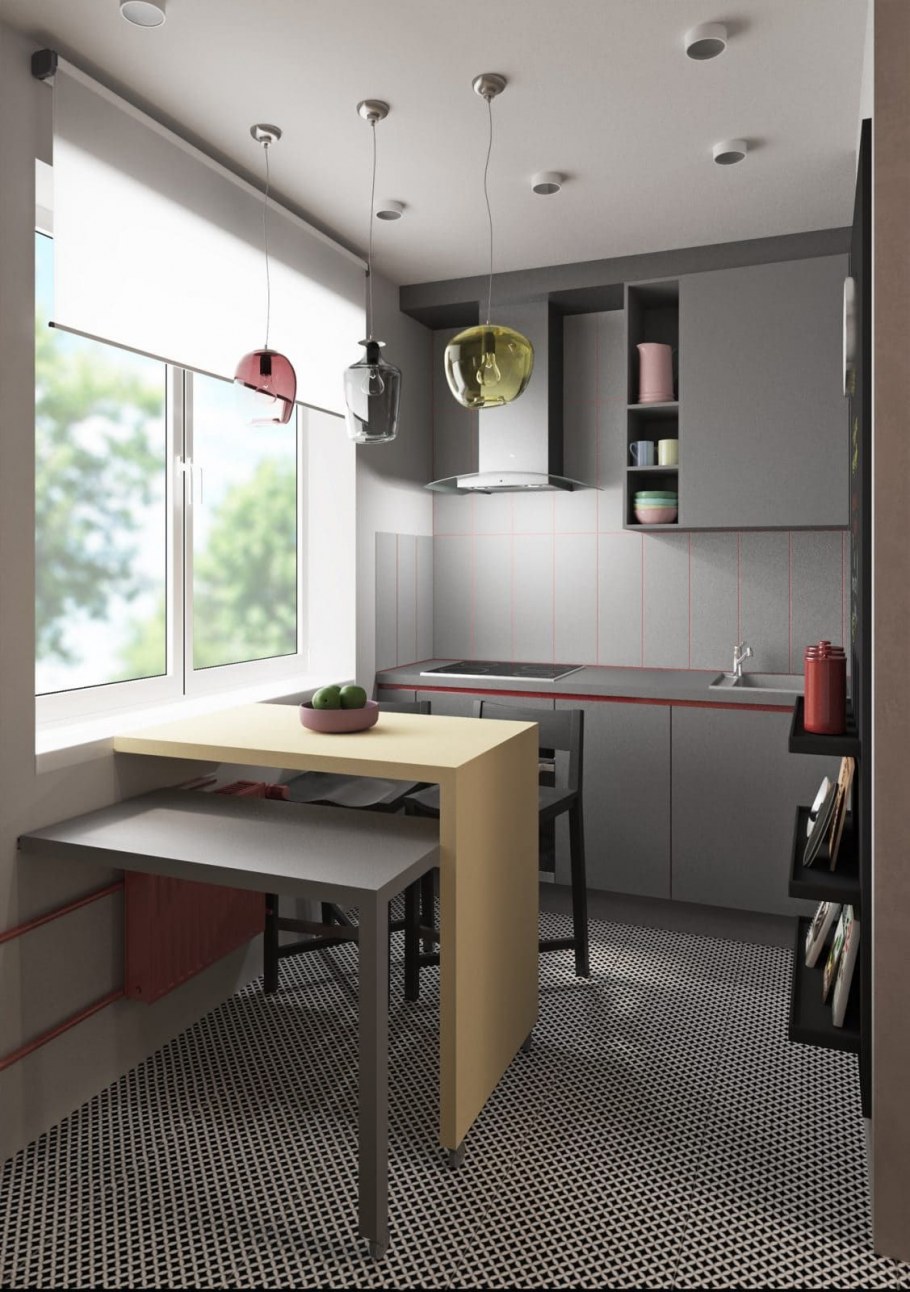 Кухни студии в хрущевках