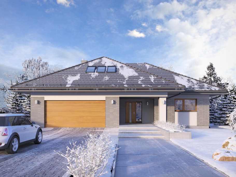 Разноуровневый дом с гаражом