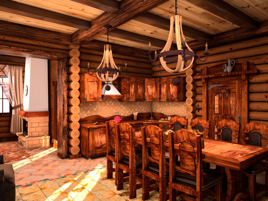 Неорусский стиль в интерьере