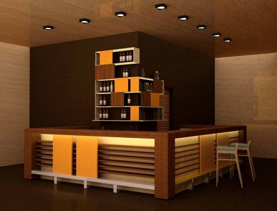 Барная стойка 3д