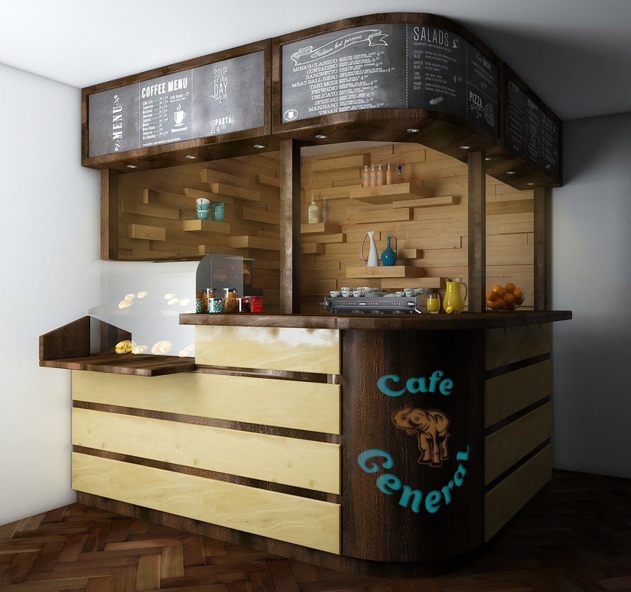 Мини барная стойка для кафе