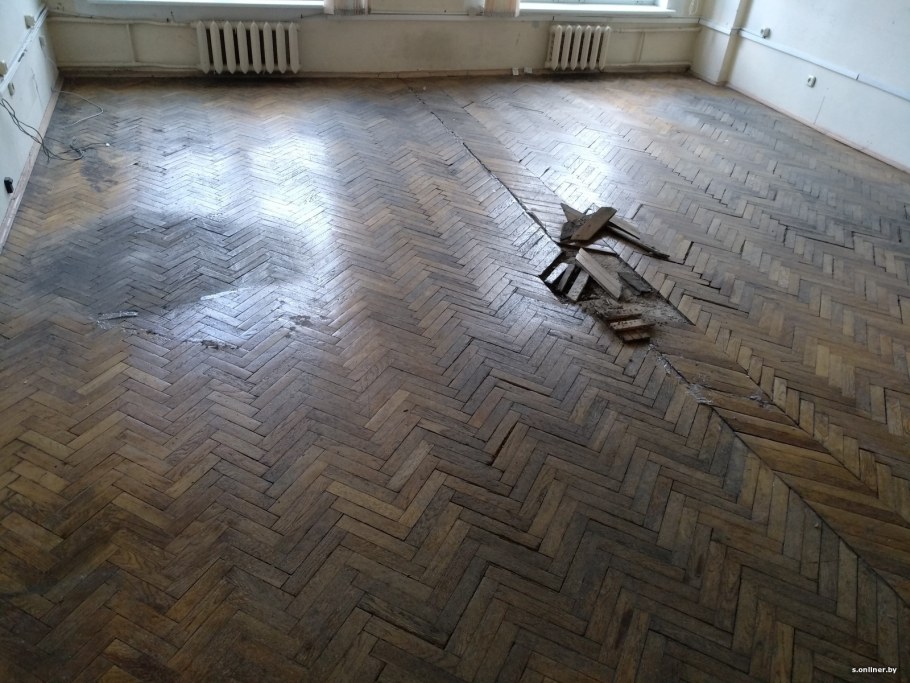 Циклевка паркета жженое дерево