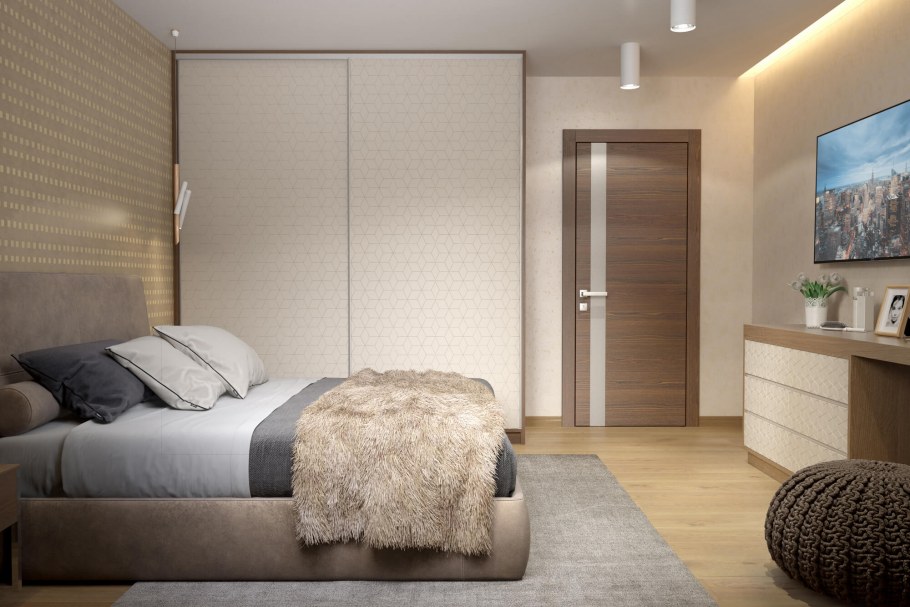 Интерьер однокомнатной квартиры для молодой семьи