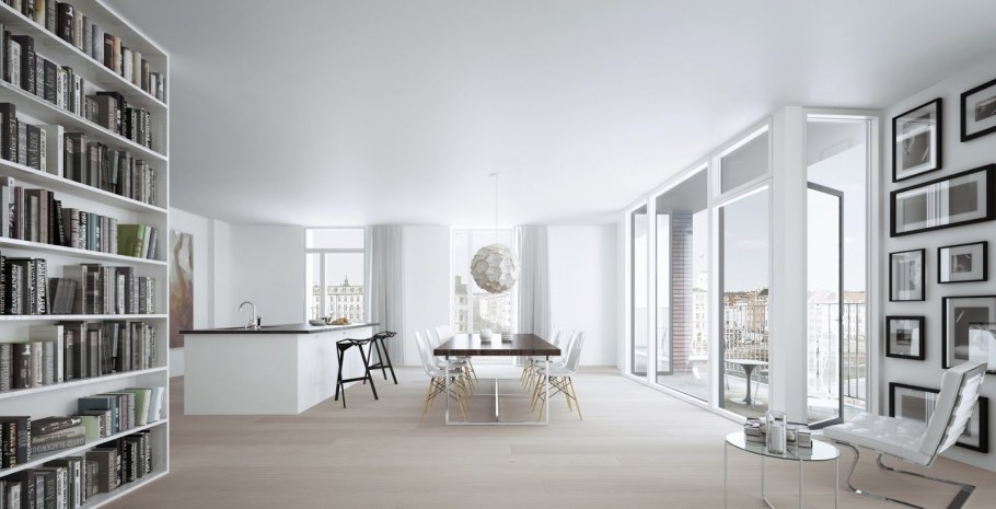 Лестница лофт в скандинавском стиле