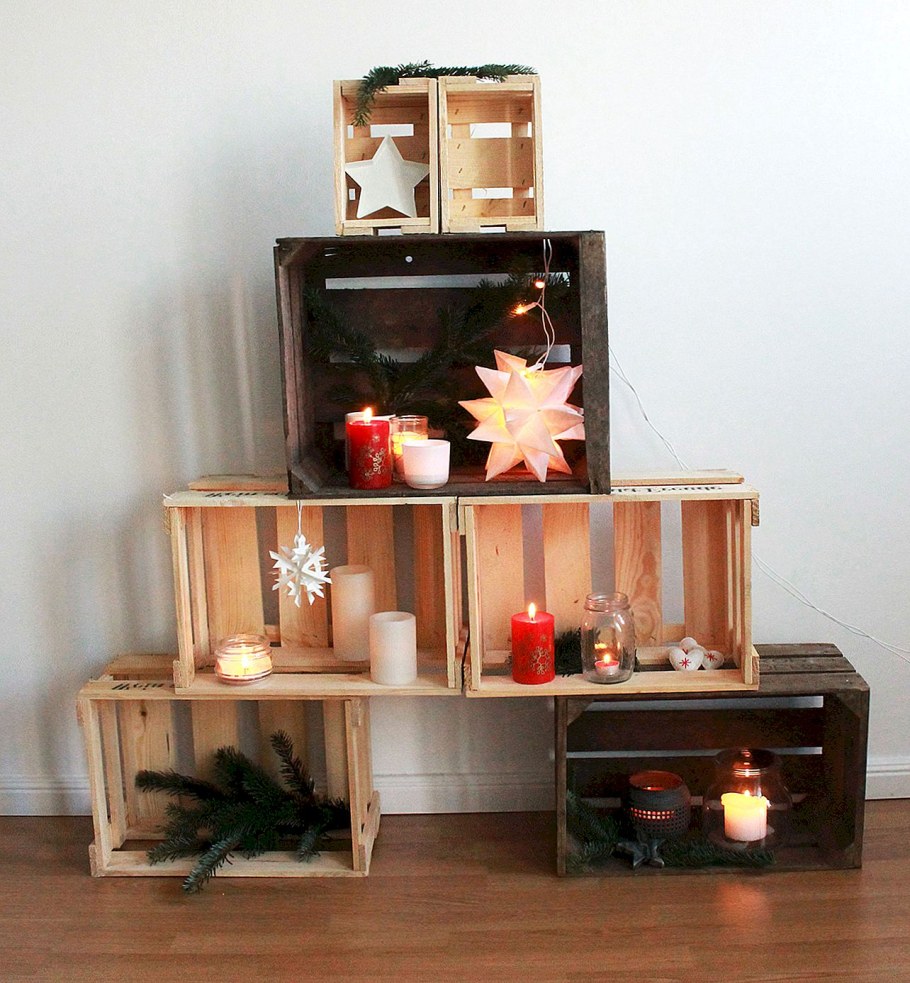 Поделки из ящиков на новый год