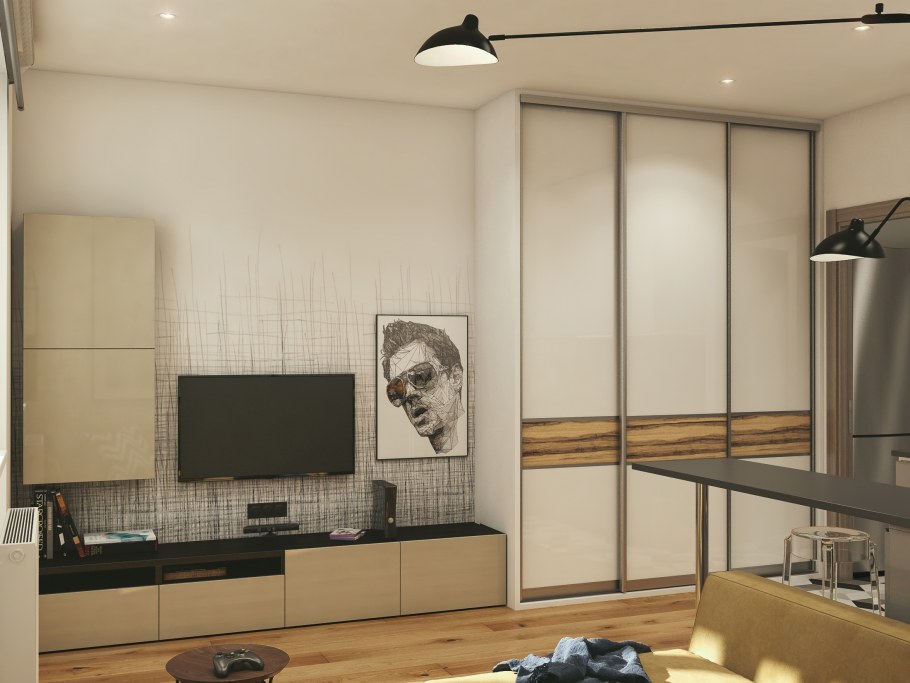 Шкаф купе в студию