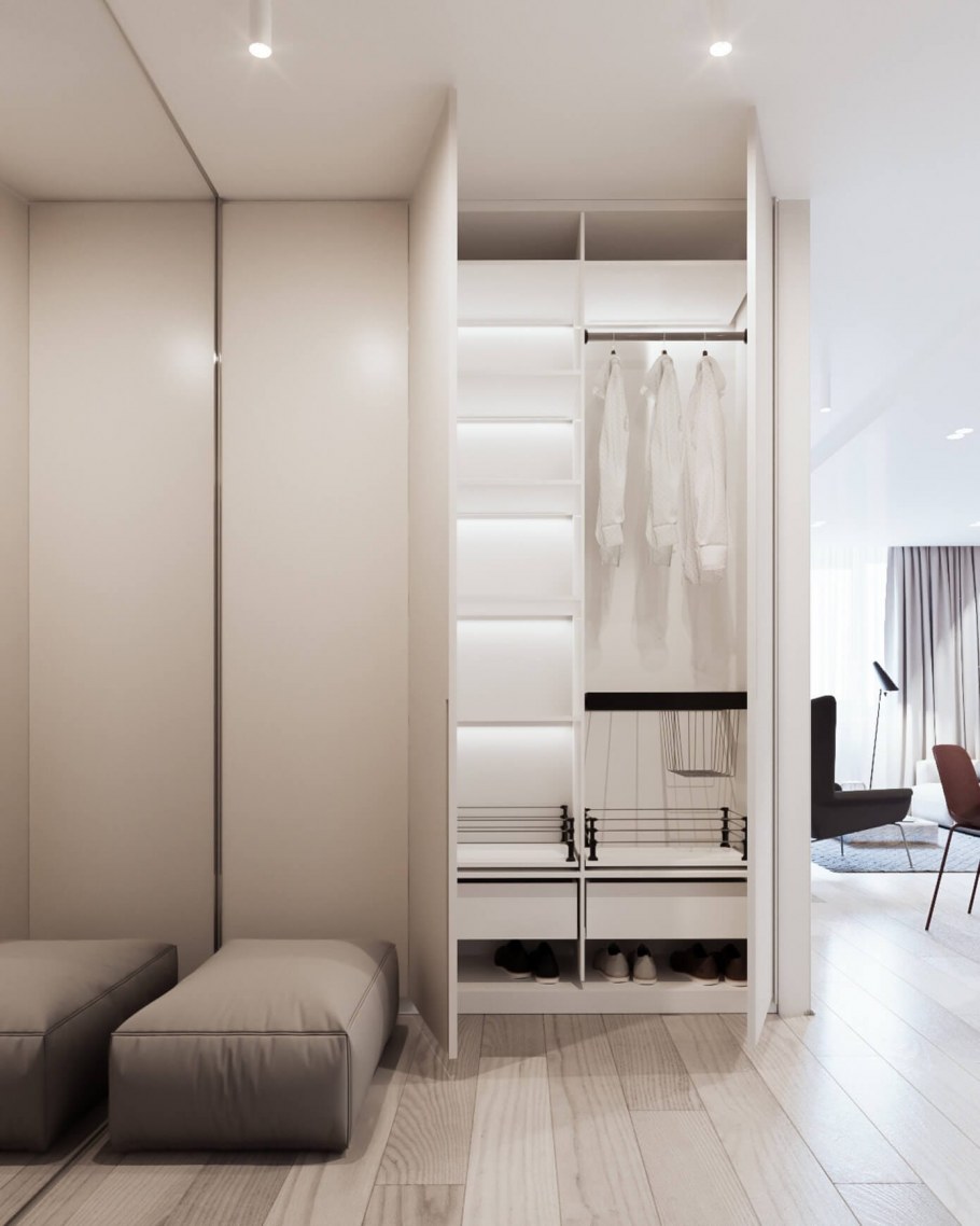 Антресоль для хранения в интерьере