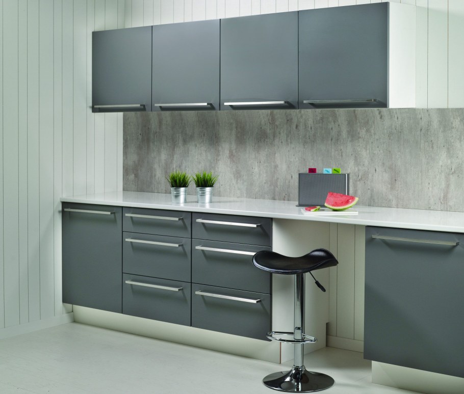 Стеновая панель для кухни серая