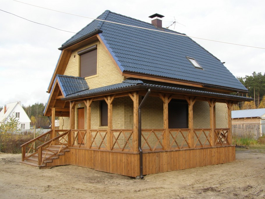 Беседки из дерева крытые шифером