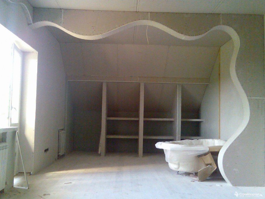 Фигурные гипсовые перегородки