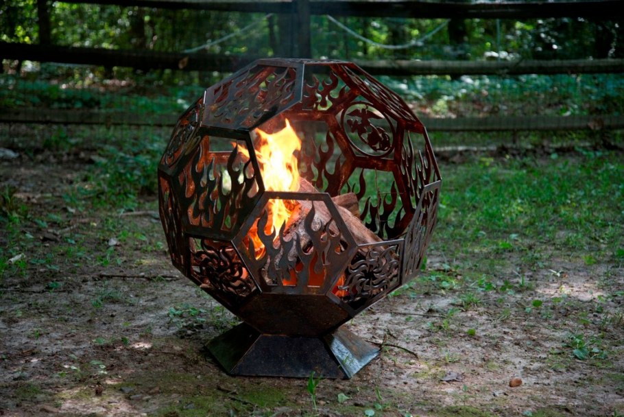 Очаг для костра шар из металла