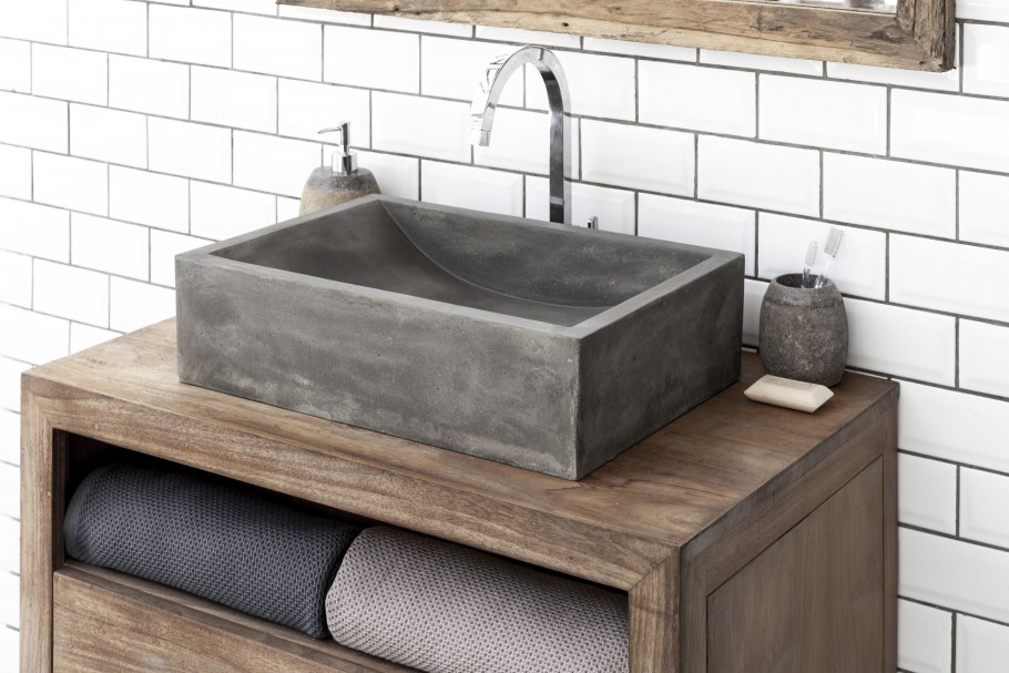 Столешница из бетона под раковину