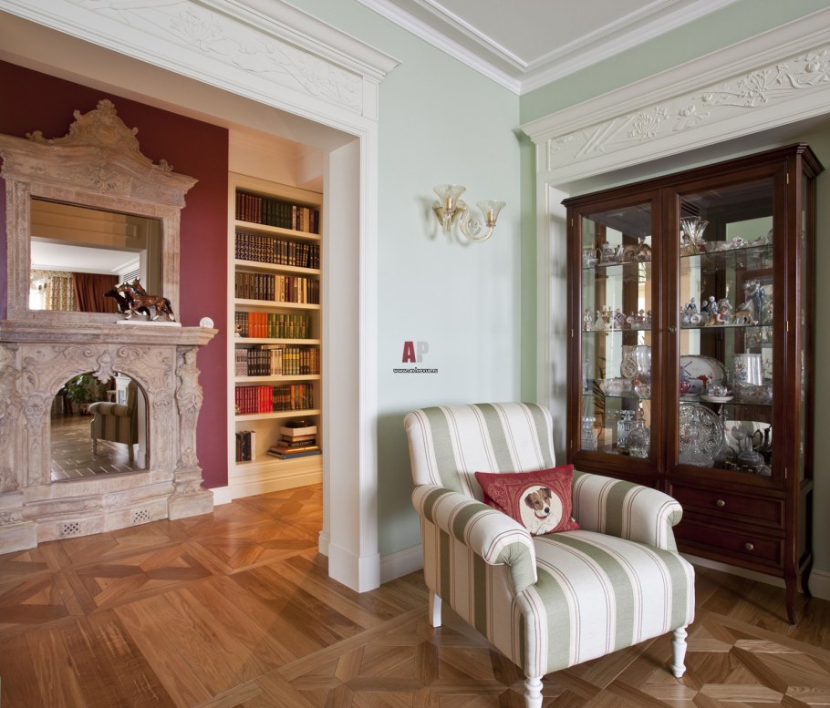 Имитация камина из гипсокартона и штукатурки