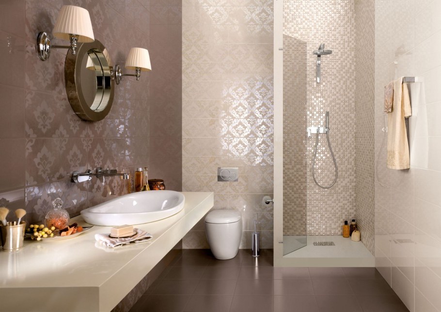 Итальянская плитка для ванной комнаты