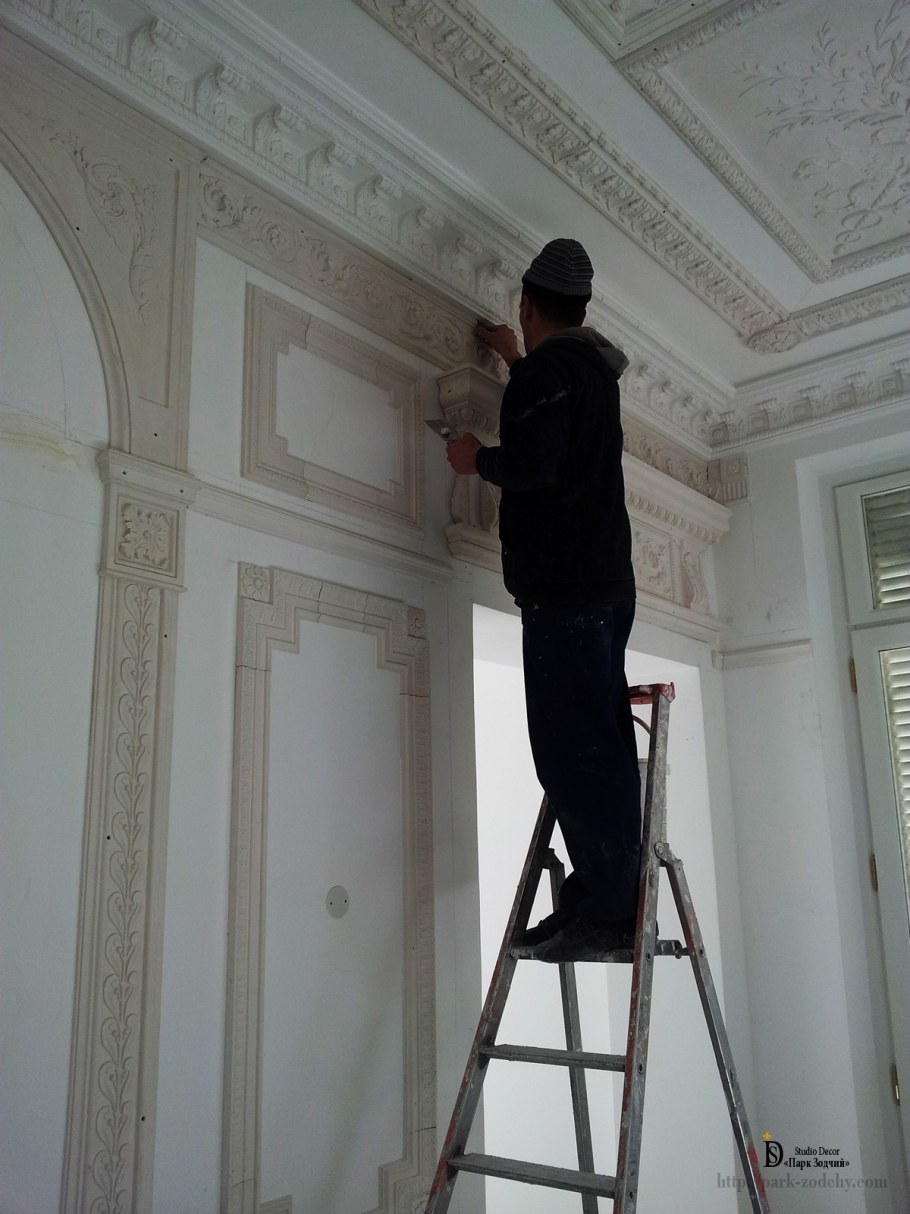 Крепления гипсовой лепнины