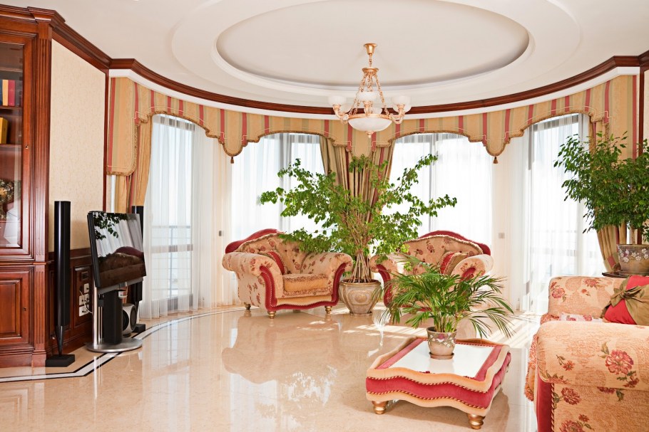 Шикарные гостиные комнаты