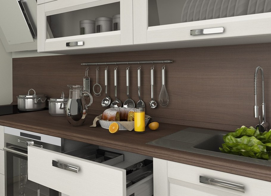 Фартук из столешницы для кухни