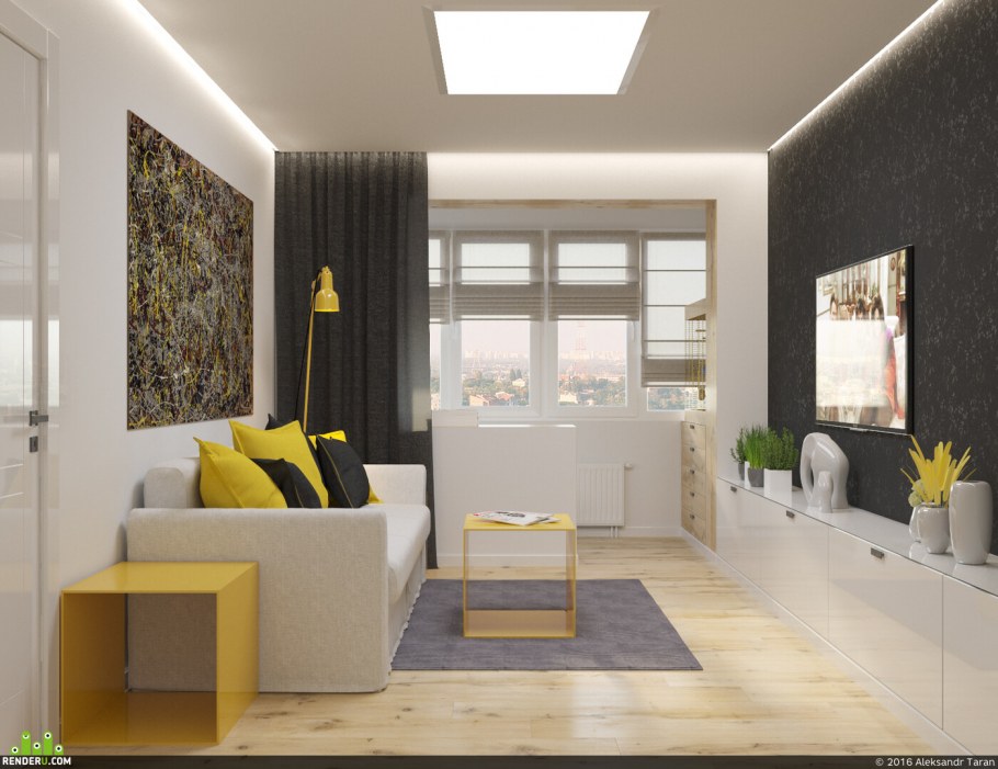 Хрущевка бюджетный Минимализм интерьер 2020