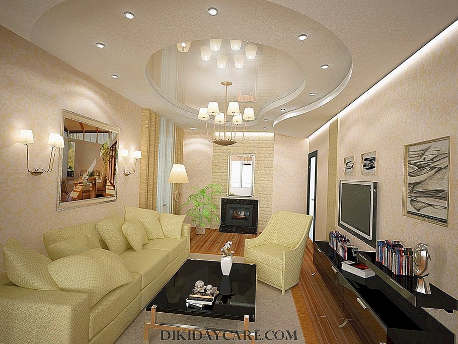 Интерьер гостиной эконом