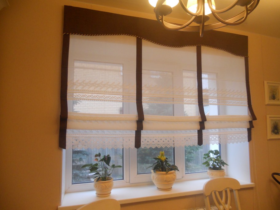 Штора кухонные Рива бежевые Daily