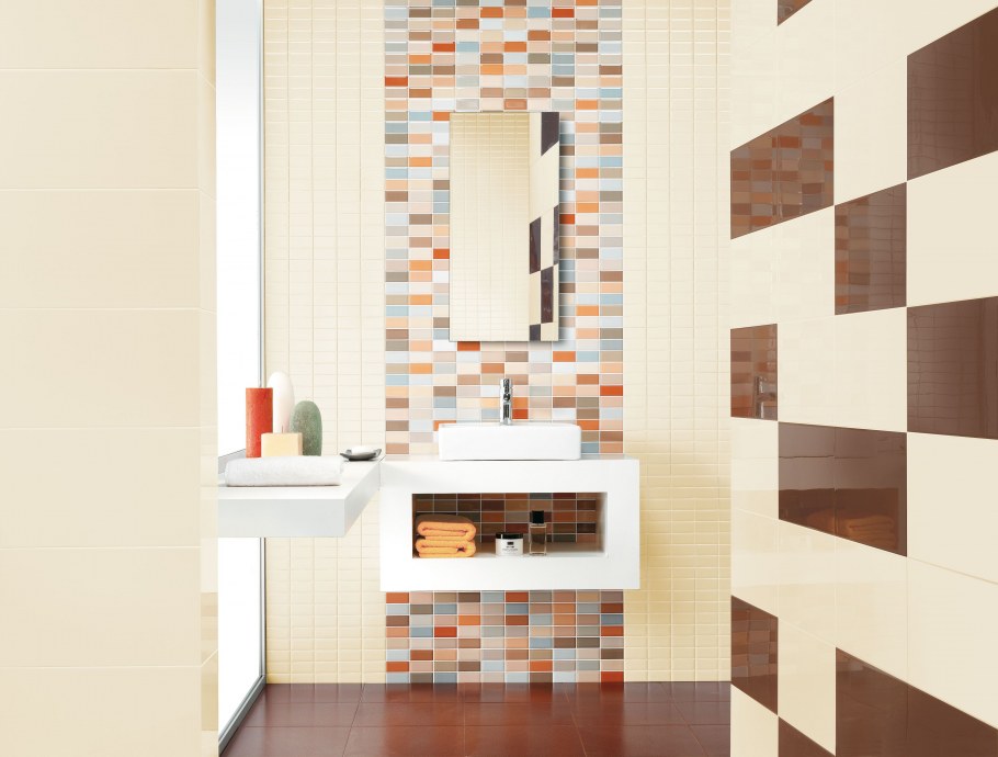 Цветная плитка для ванной