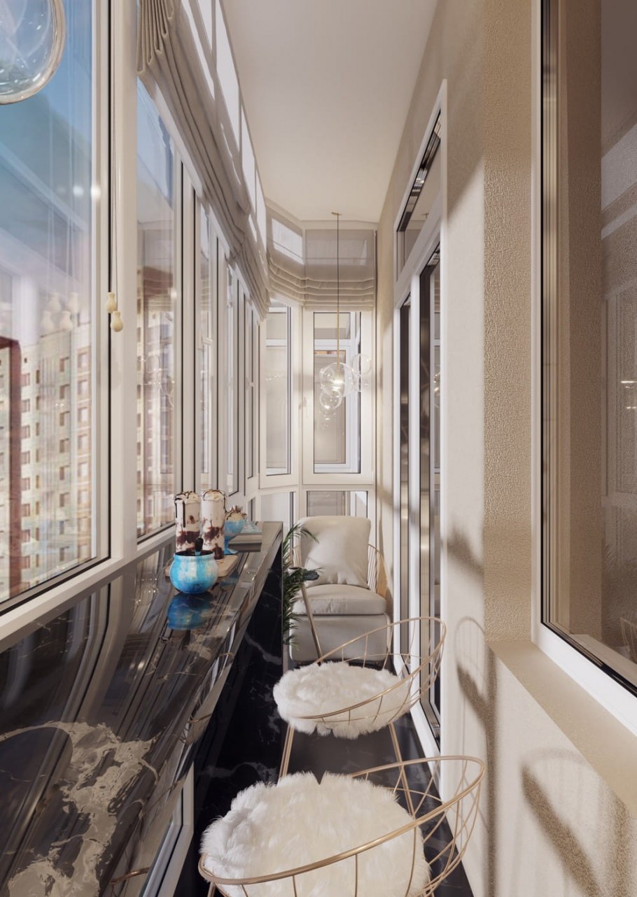 Интерьер лоджии