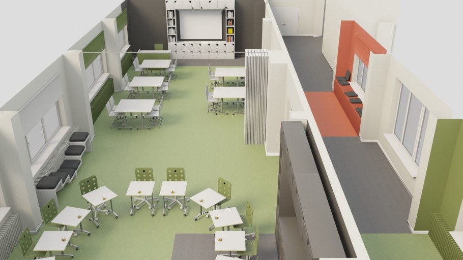 Расстановка мебели в школе