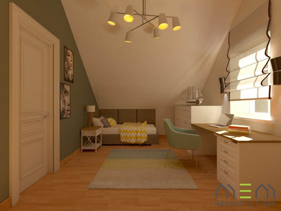 Спальня Кантри голубая