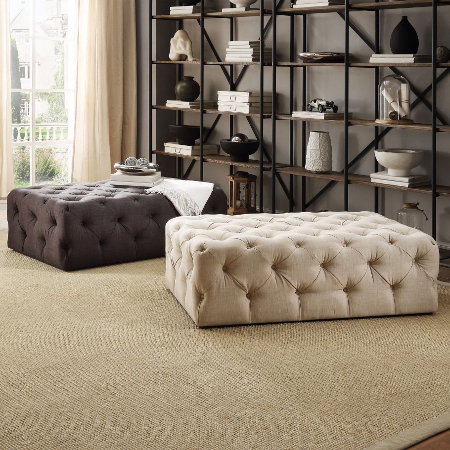 Модные пуфы в интерьере