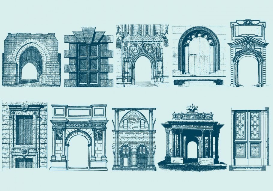 Готика чертежи зданий