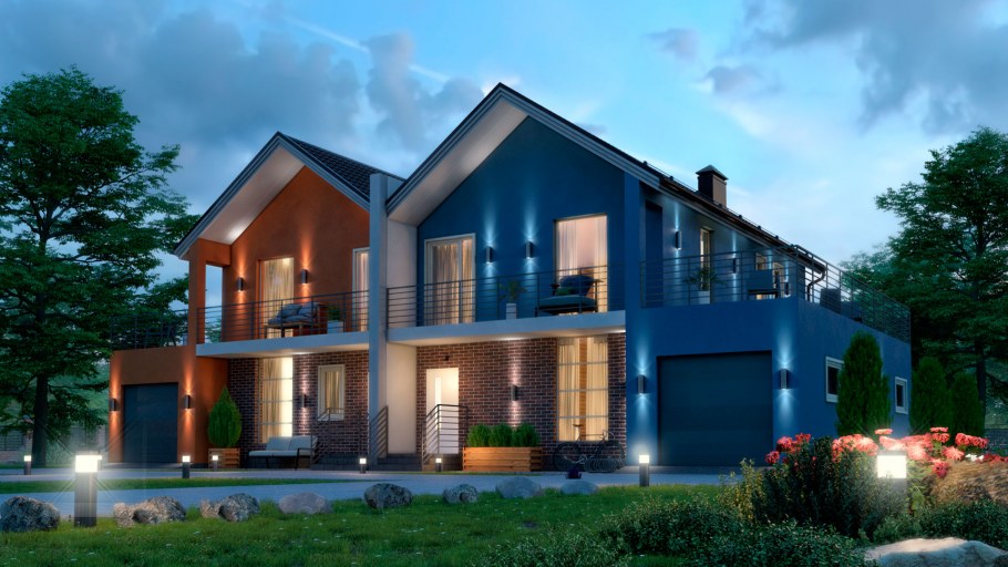 Двухэтажный таунхаус с гаражом