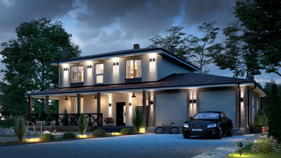 Двухэтажный особняк