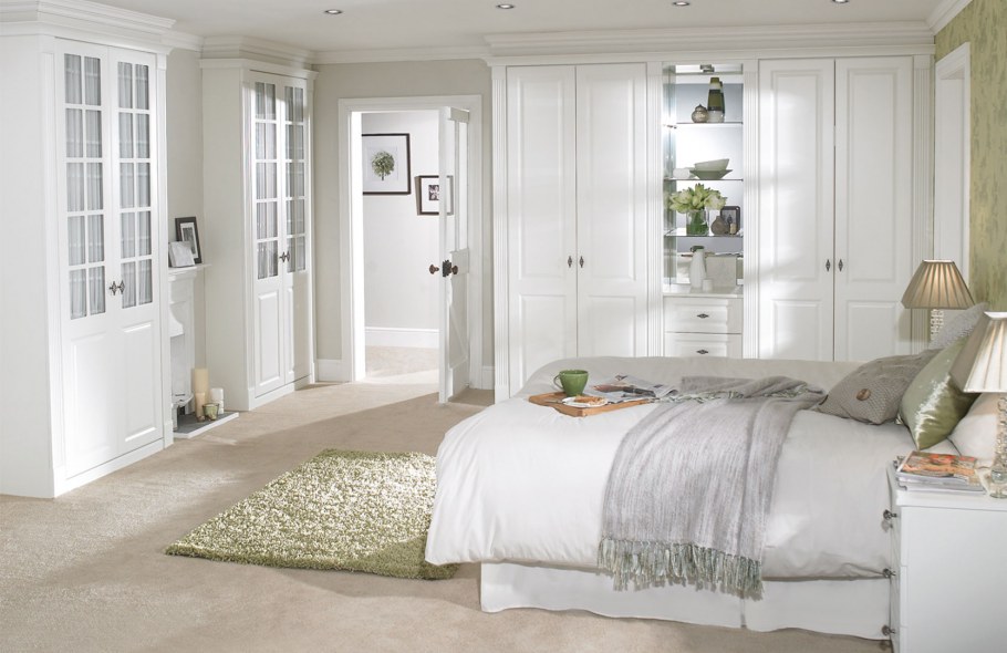 Спальня в белых тонах икеа