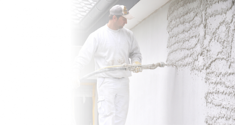 Механизированная штукатурка баннер