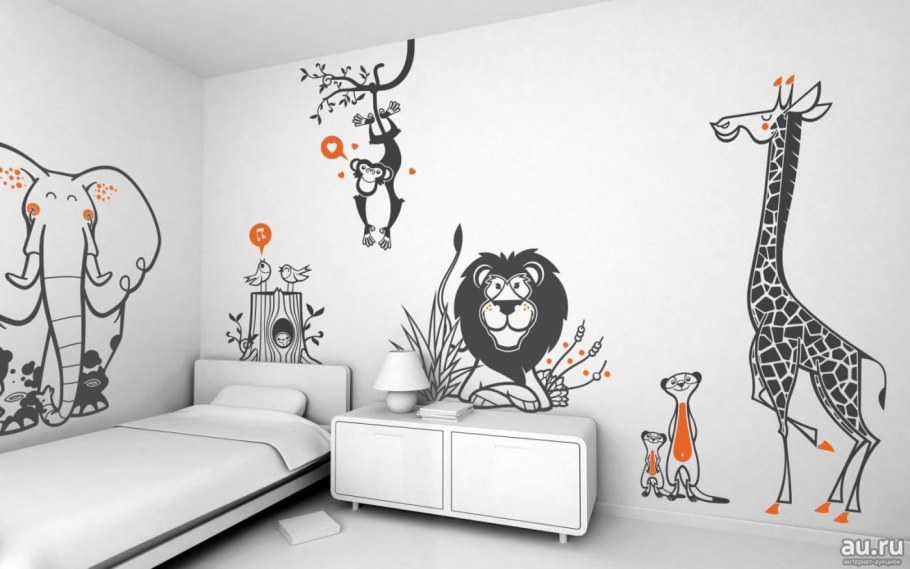 Разрисовка стен в квартире