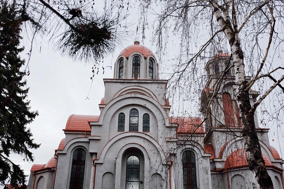 Дом на колоннах в Москве