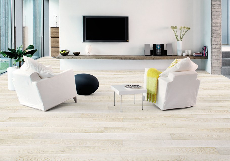 Паркетная доска Timberwise дуб Классик брашированный White Cream