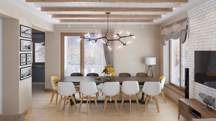 Обеденная зона в современном стиле