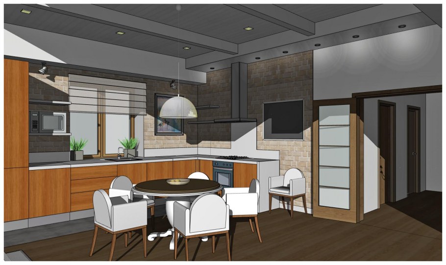 Коллаж эскиз интерьера