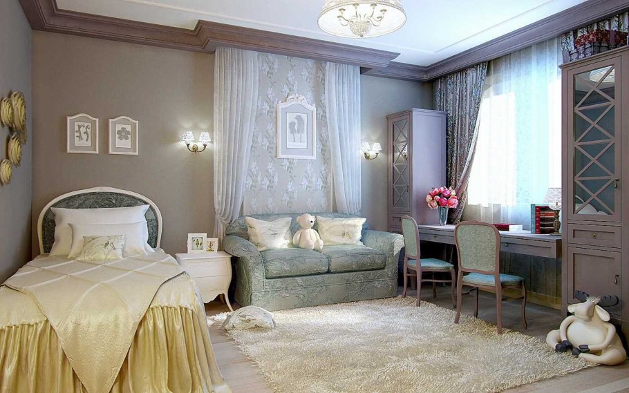 Классическая комната для девочки