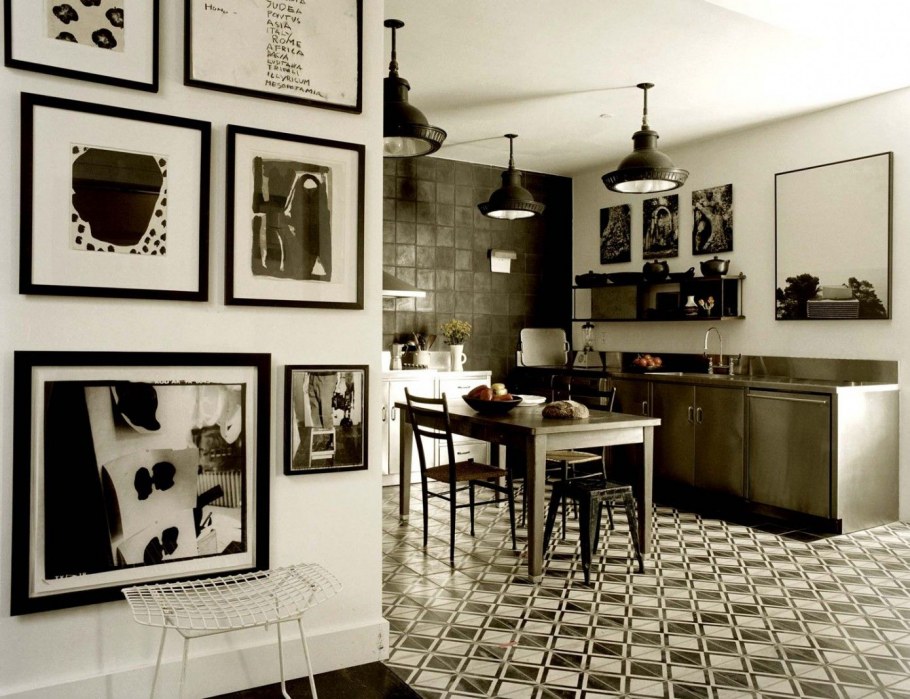 Декор для кухни в черном стиле