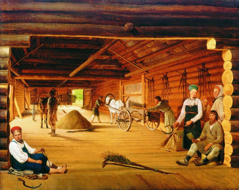 Крестьянский двор 17 века в России