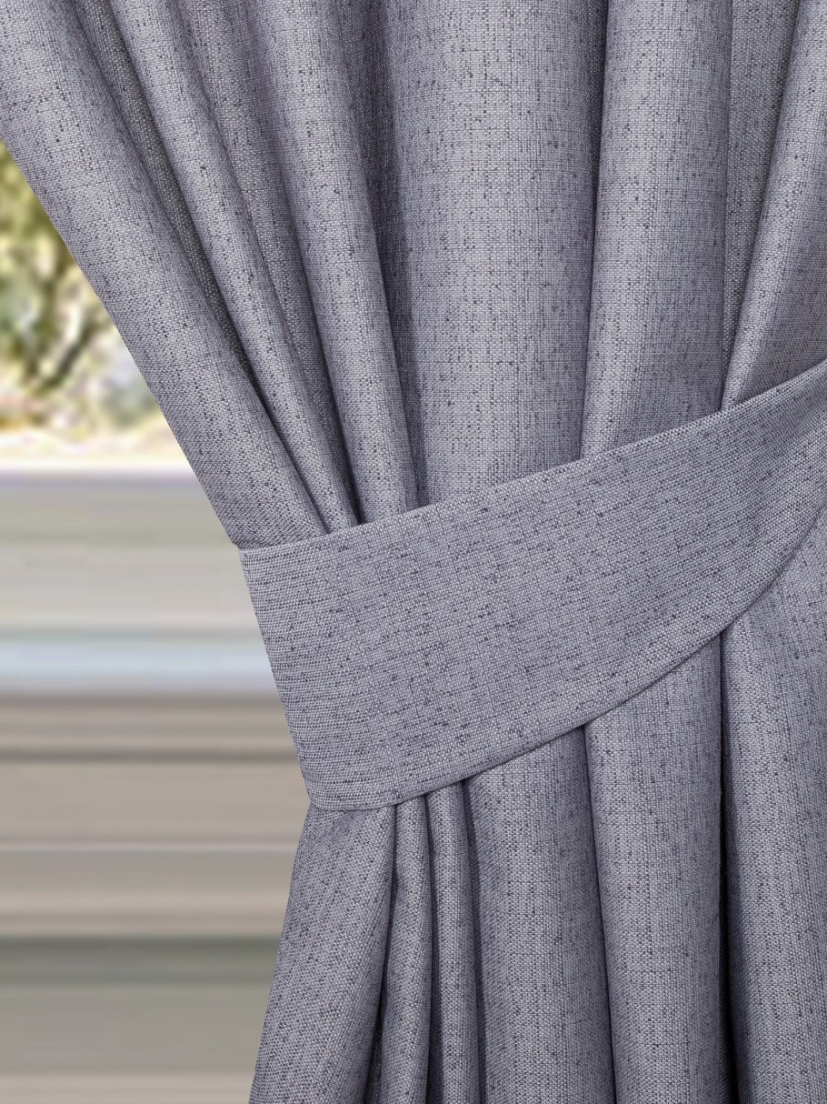 Серые однотонные шторы