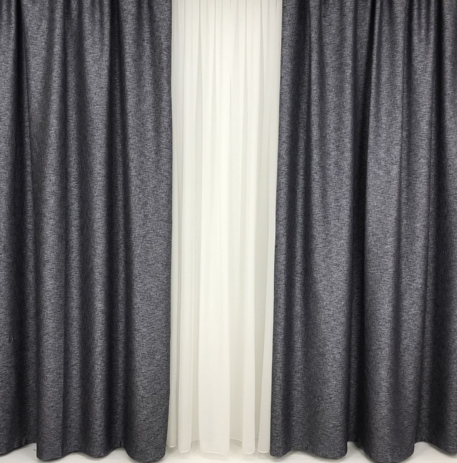 Шторы айвори Лора синий