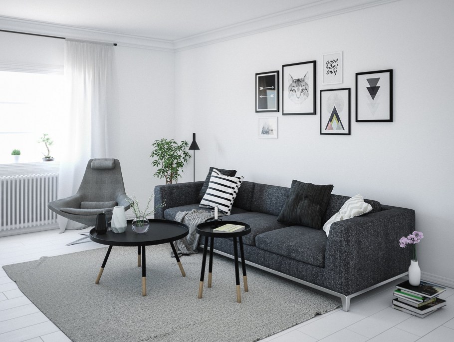 Покраска квартиры в скандинавском стиле