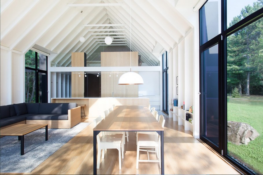 Барнхаус одноэтажный интерьер